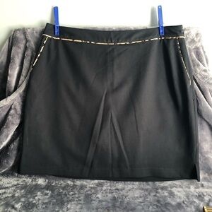 𝅺E P ep Pro Black with animal print‎ skort mini skirt size 14 #s1132